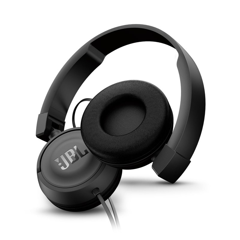 Casti audio on-ear cu microfon JBL T450, black